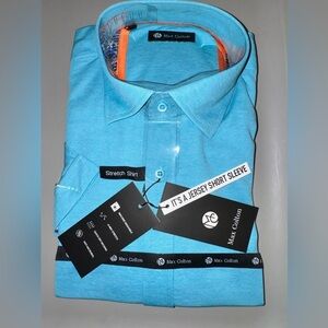 NWT Max Colton Lavender Short Sleeve Shirt Men's Size XL